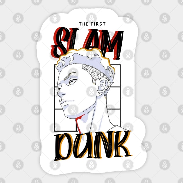 RYOTA MIYAGI - the first slam dunk Sticker by Claessens_art